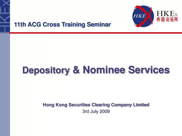 depository nominee services