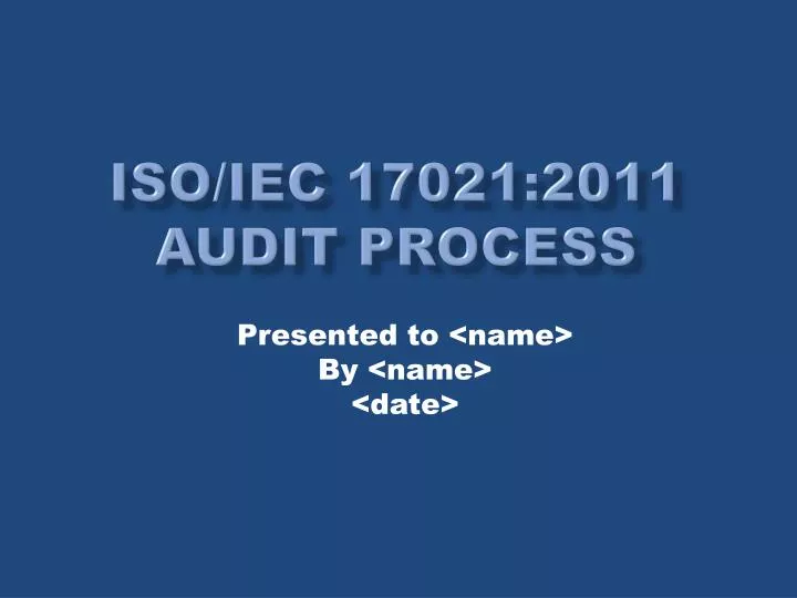 iso iec 17021 2011 audit process