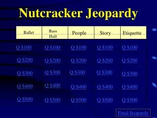 Nutcracker Jeopardy