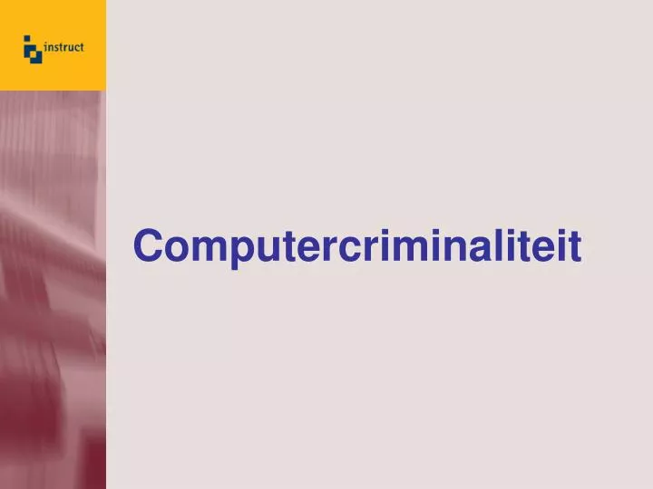 computercriminaliteit
