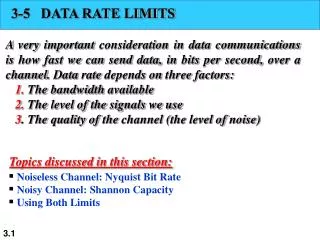 3-5 DATA RATE LIMITS
