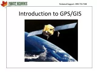 Introduction to GPS/GIS