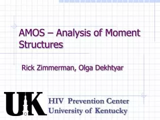 AMOS – Analysis of Moment Structures