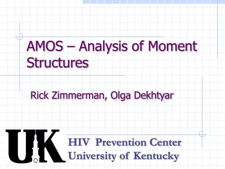 amos analysis of moment structures