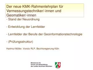 Der neue KMK-Rahmenlehrplan für Vermessungstechniker/-innen und Geomatiker/-innen