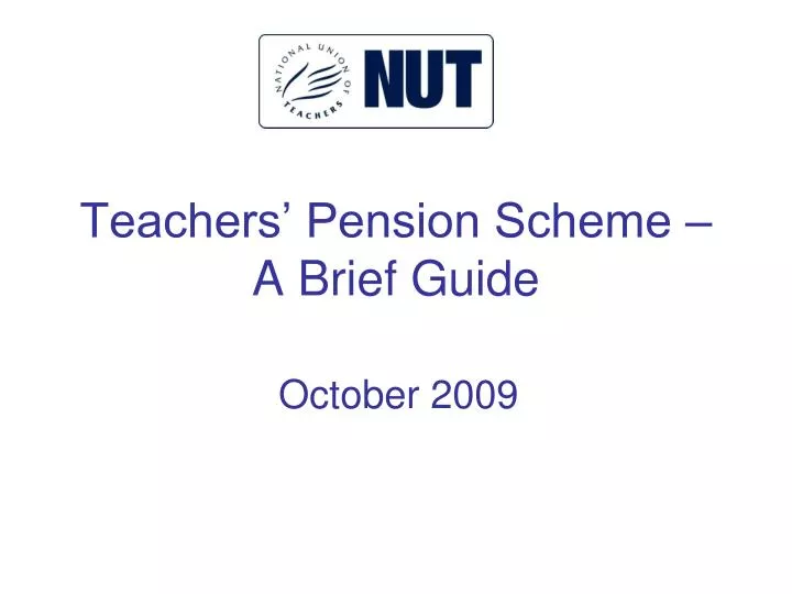 teachers pension scheme a brief guide