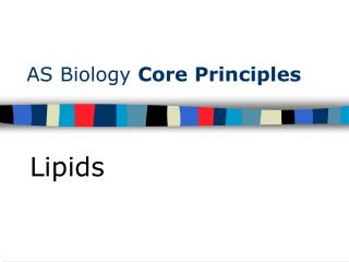 AS Biology Core Principles
