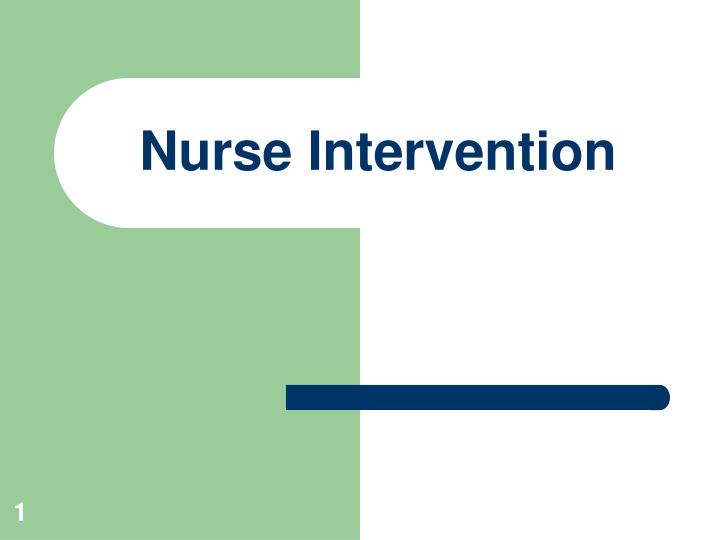 nurse intervention