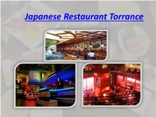 Japanese Restaurant Torrance