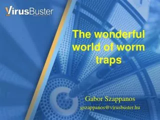 The wonderful world of worm traps