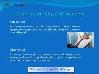 PCCare247 - PC Technical Support