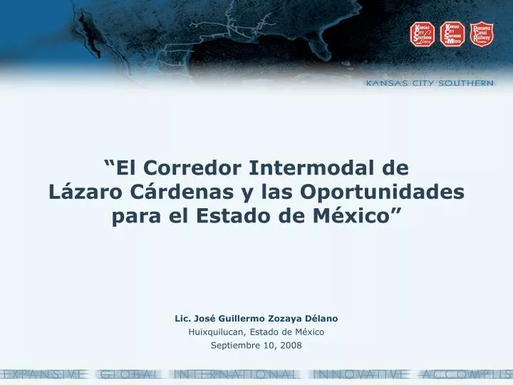 el corredor intermodal de l zaro c rdenas y las oportunidades para el estado de m xico