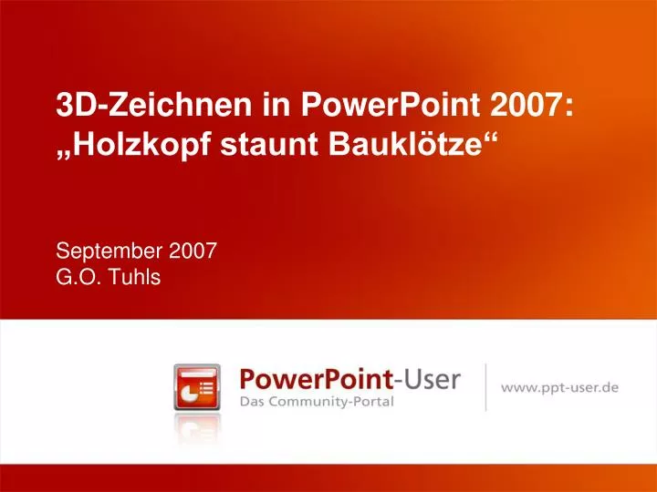 3d zeichnen in powerpoint 2007 holzkopf staunt baukl tze