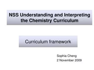 NSS Understanding and Interpreting the Chemistry Curriculum