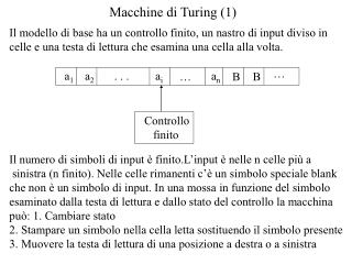 Macchine di Turing (1)