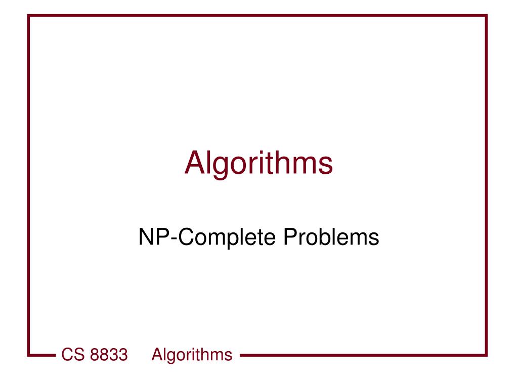 PPT - Algorithms PowerPoint Presentation, free download - ID:459755