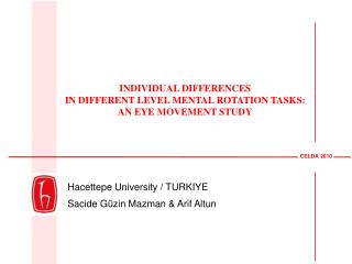 Hacettepe University / TURKIYE