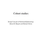 Cohort studies - slide 1