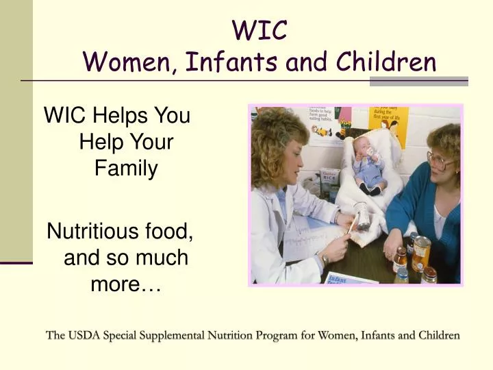 wic women infants and children