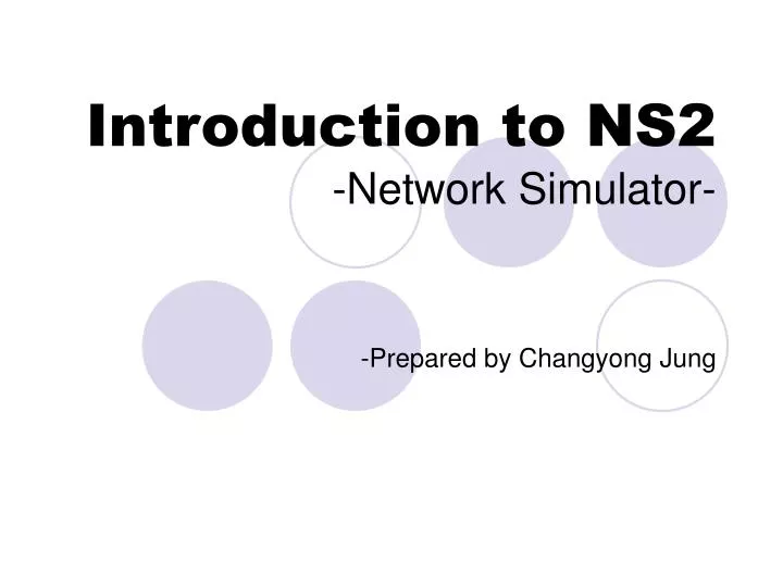 introduction to ns2 network simulator