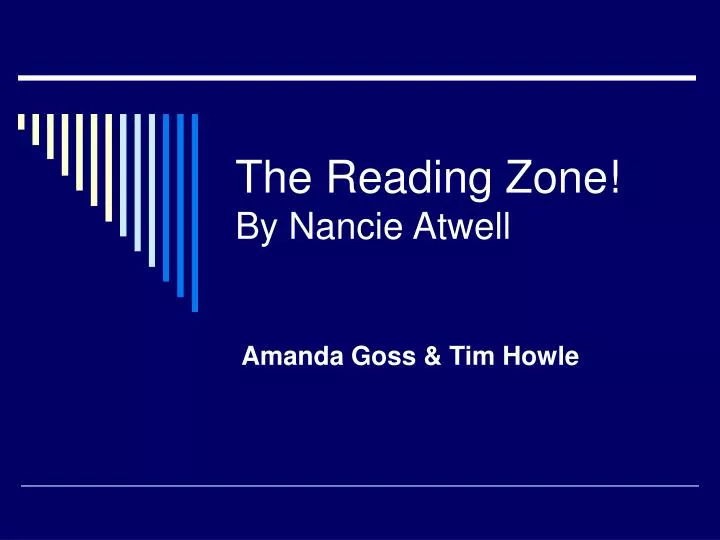 the reading zone by nancie atwell