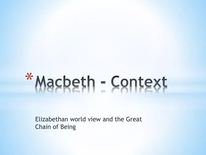macbeth context