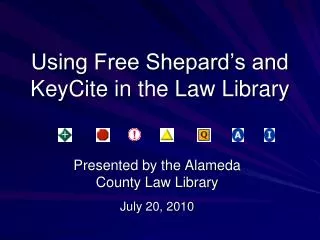 Using Free Shepard’s and KeyCite in the Law Library