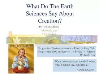 What Do The Earth Sciences Say About Creation?