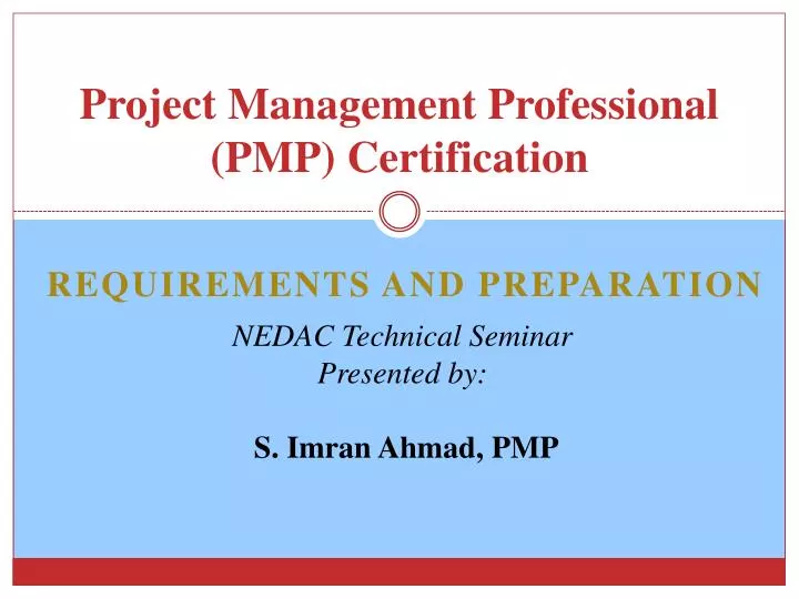project management professional pmp certification