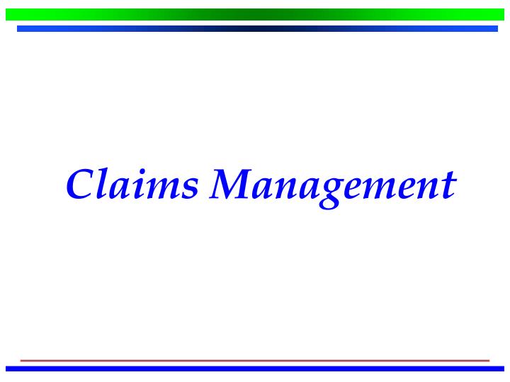 claims management