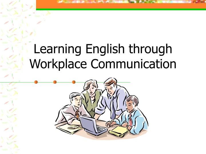 learning english through workplace communication