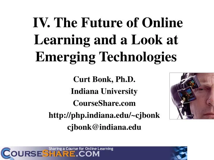 iv the future of online learning and a look at emerging technologies