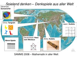 SAMMS 2008 – Mathematik in aller Welt