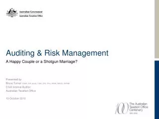 Auditing &amp; Risk Management