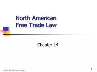 North American Free Trade Law