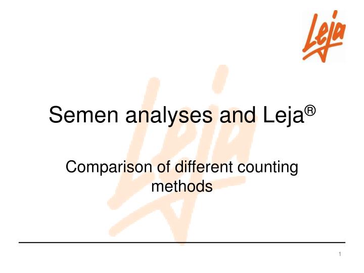 semen analyses and leja