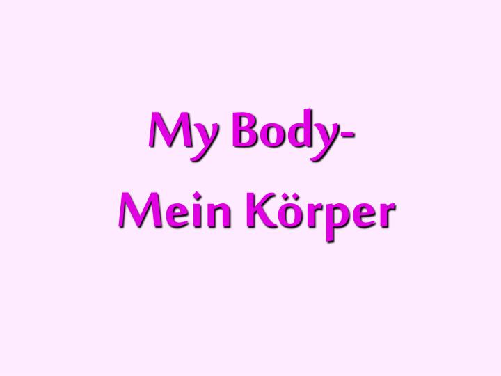 my body mein k rper