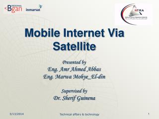 Mobile Internet Via Satellite