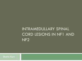 Intramedullary Spinal Cord Lesions in NF1 and NF2
