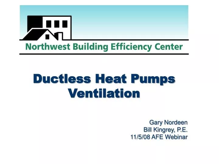 ductless heat pumps ventilation