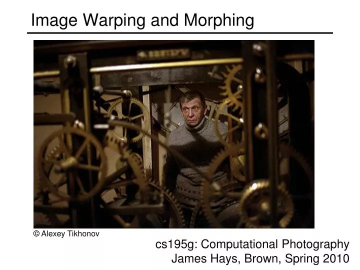 image warping and morphing