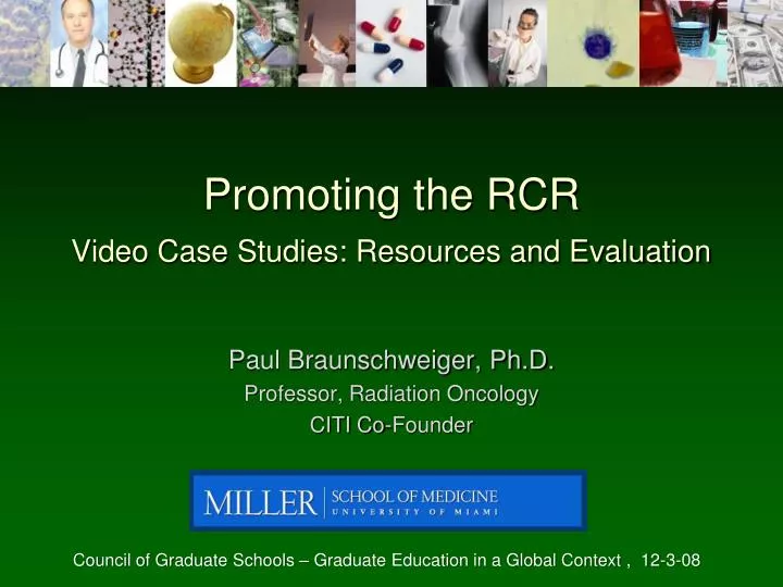 promoting the rcr video case studies resources and evaluation