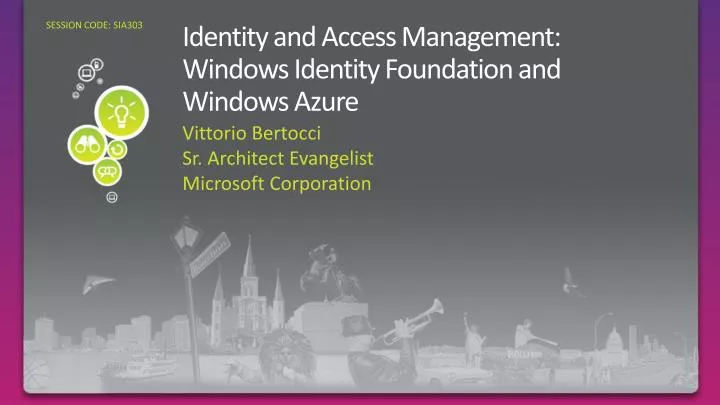 identity and access management windows identity foundation and windows azure