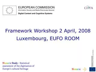 N u m e r i c Study - Statistical assessment of the digitisation of Europe’s cultural heritage