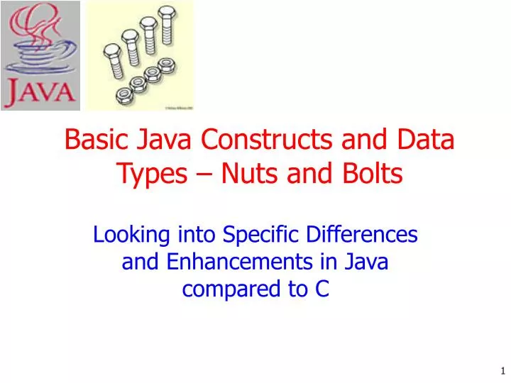 looking into specific differences and enhancements in java compared to c