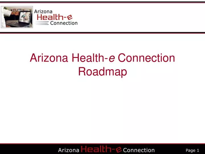 arizona health e connection roadmap