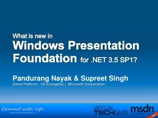 What is new in Windows Presentation Foundation for .NET 3.5 SP1?