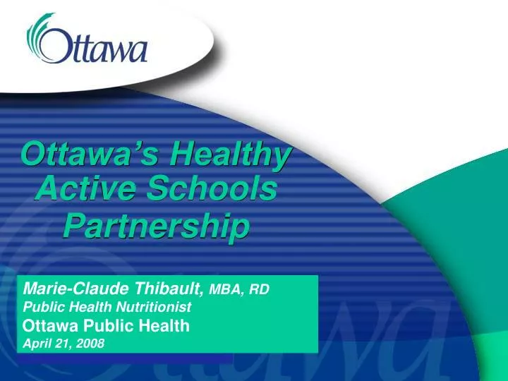 ottawa s healthy active schools partnership