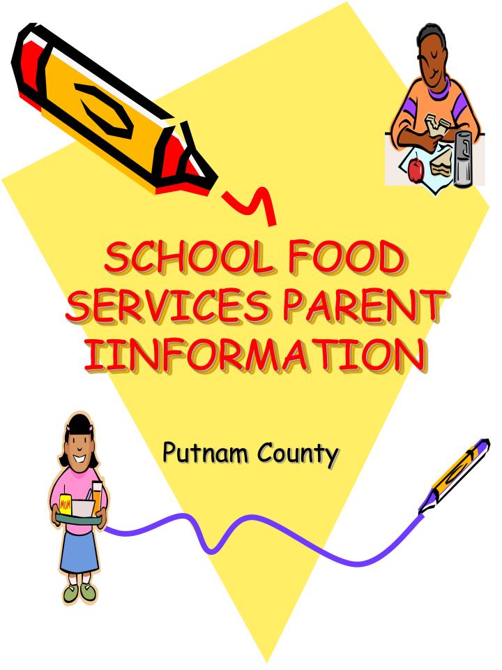 school food services parent iinformation