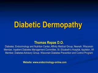 Diabetic Dermopathy